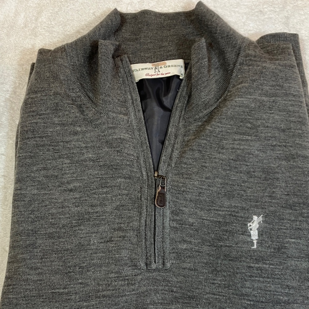 Fairway & Greene Charcoal Zip-Up Vest